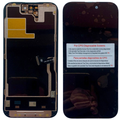 Дисплей iPhone 14 Pro black, з рамкою, CPG Soft OLED 120Hz (без помилки)