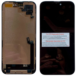 Дисплей iPhone 16 Plus black, з рамкою, CPG Soft OLED (без помилки) | З верхнім шлейфом