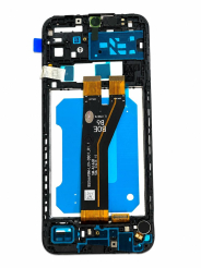 Дисплей Samsung A145F Galaxy A14 4G black, с рамкой, спикером, вибро, Original Self Welded