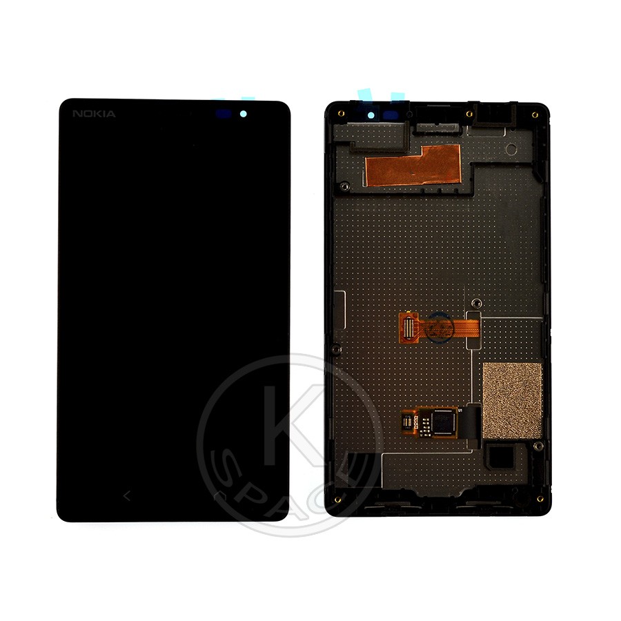 Дисплей Nokia X2 black, з рамкою, Original