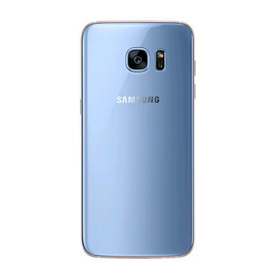 Задняя крышка Samsung G935 Galaxy S7 Edge blue (без стекла камеры)