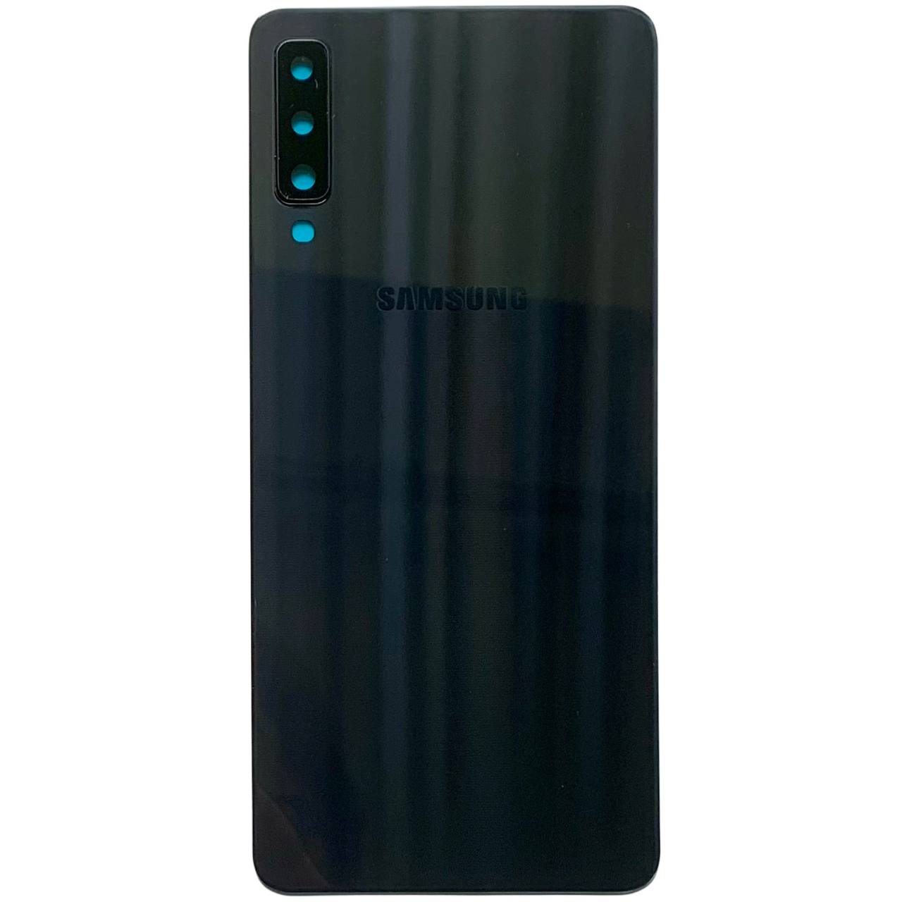 Задняя крышка Samsung A750 Galaxy A7 2018 black (со стеклом камеры)