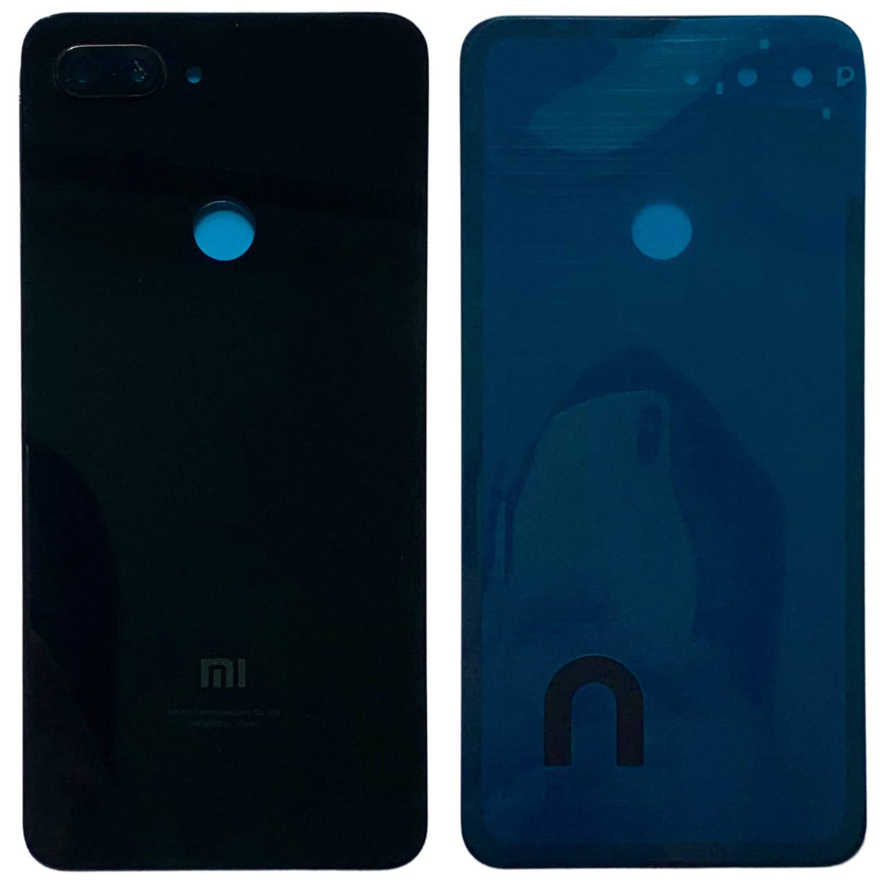 Задняя крышка Xiaomi Mi8 Lite black (со стеклом камеры)