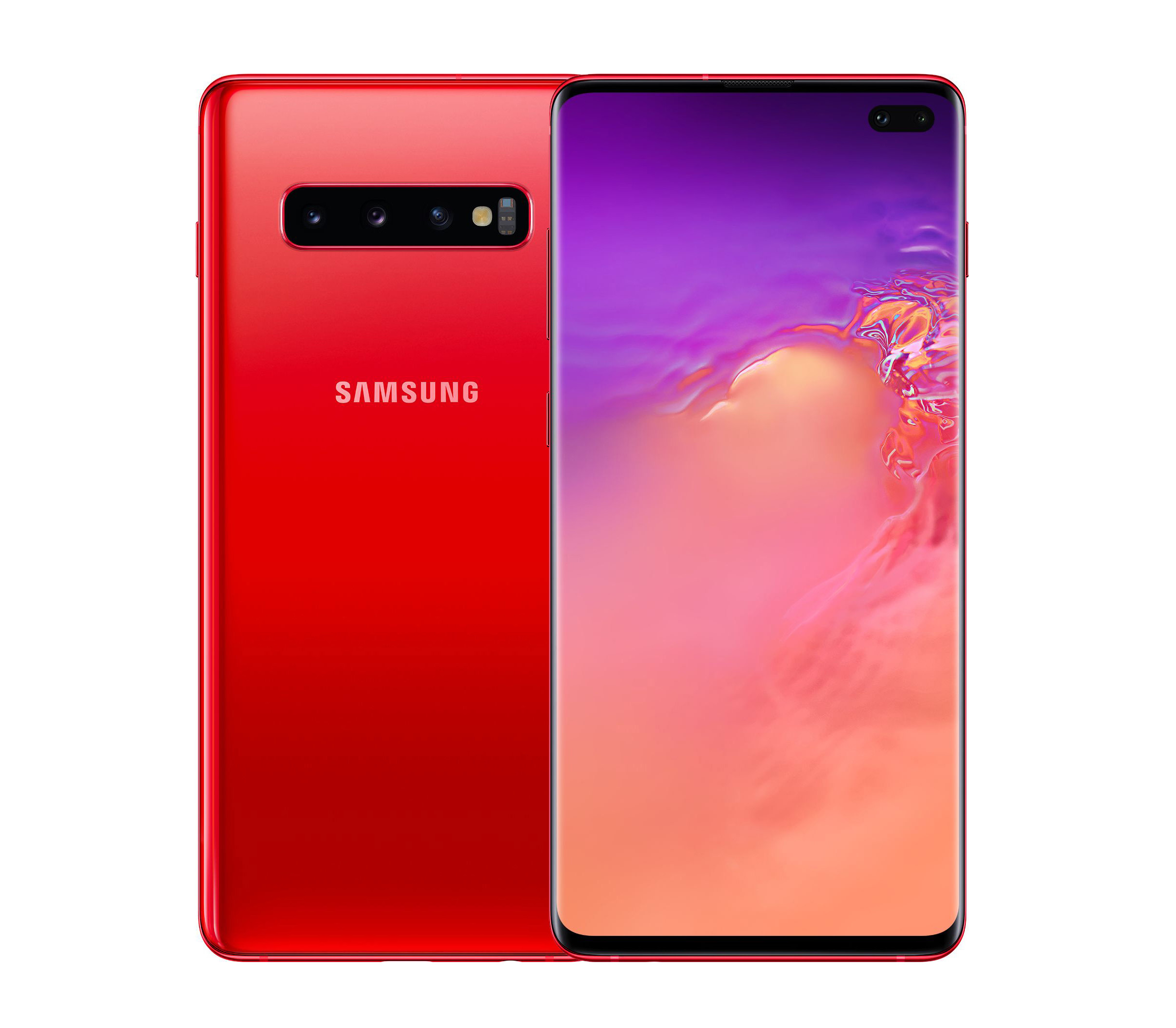 Задня кришка Samsung G975 Galaxy S10 Plus pink (без скла камери)