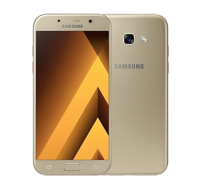 Задня кришка Samsung A320 Galaxy A3 2017 gold (зі склом камери)