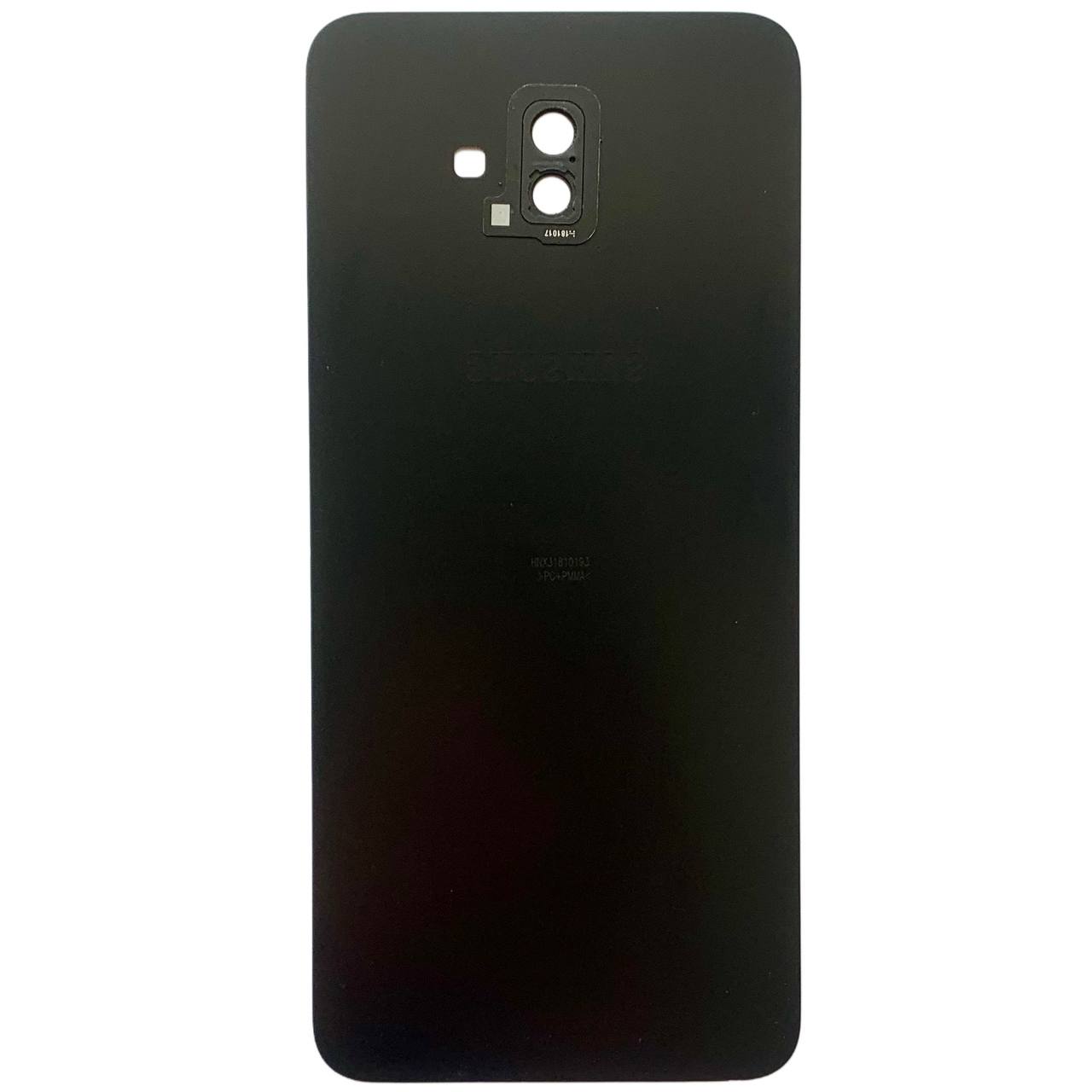 Задня кришка Samsung J610 Galaxy J6 Plus 2018 black (зі склом камери)