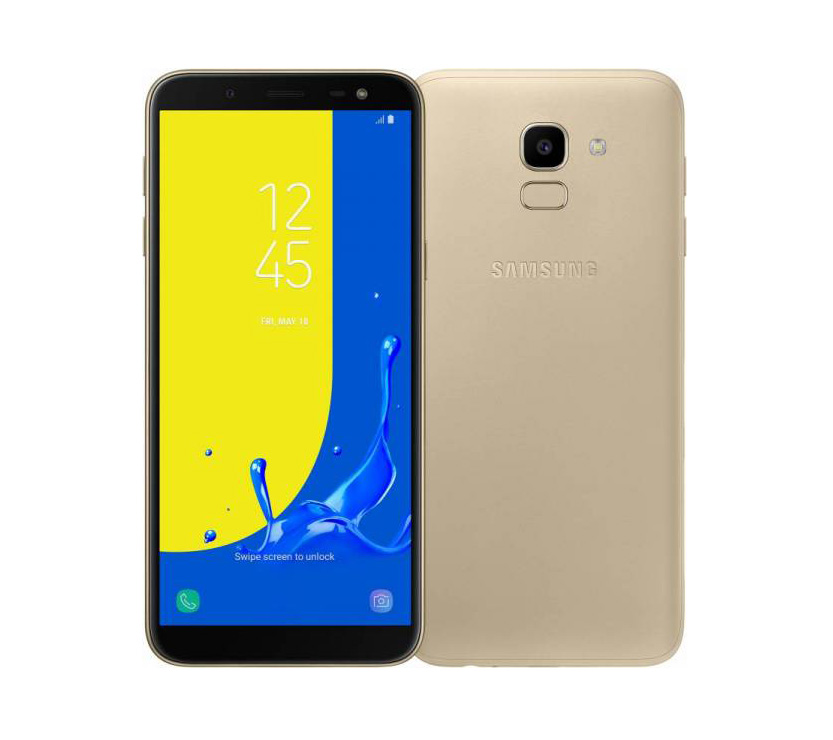 Задня кришка Samsung J600 Galaxy J6 2018 gold (зі склом камери)