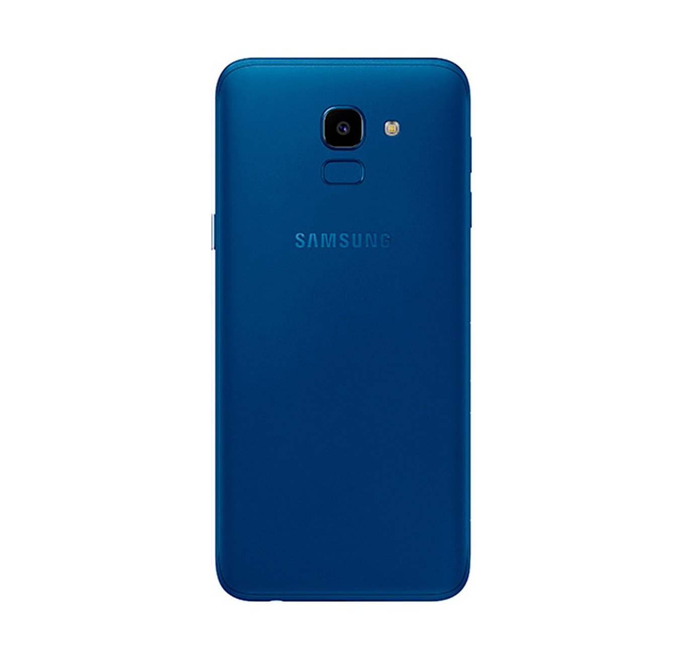 Задня кришка Samsung J600 Galaxy J6 2018 blue (зі склом камери)
