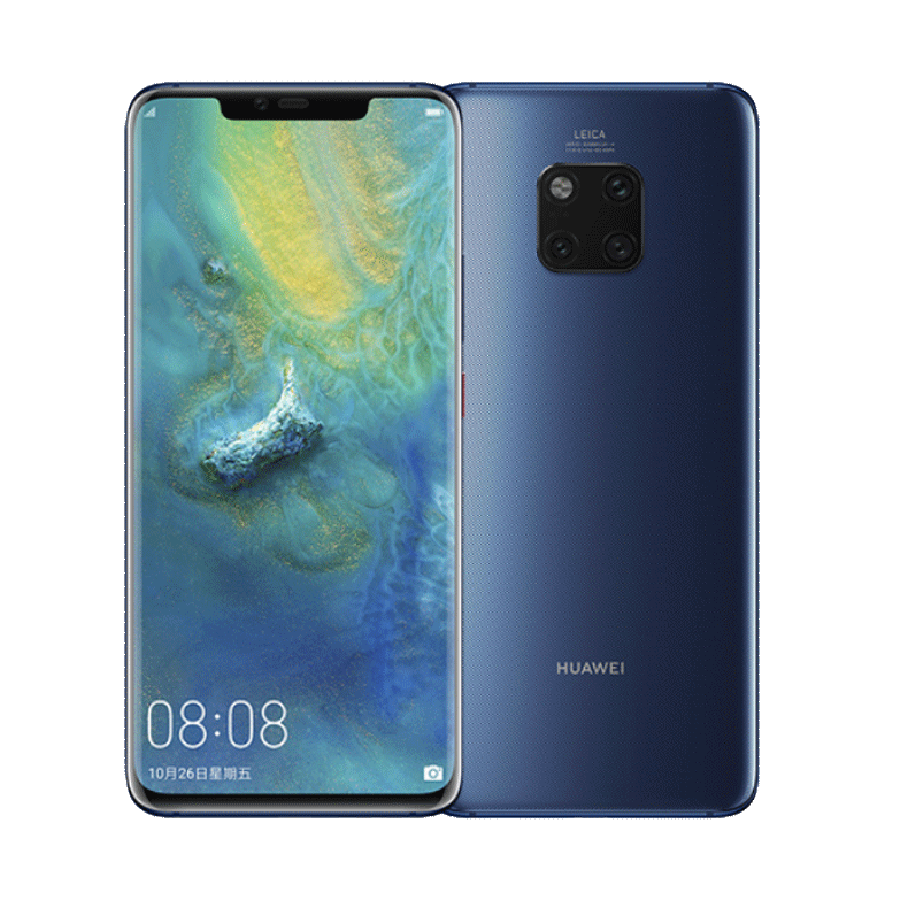 Задня кришка Huawei Mate 20 blue (без скла камери)