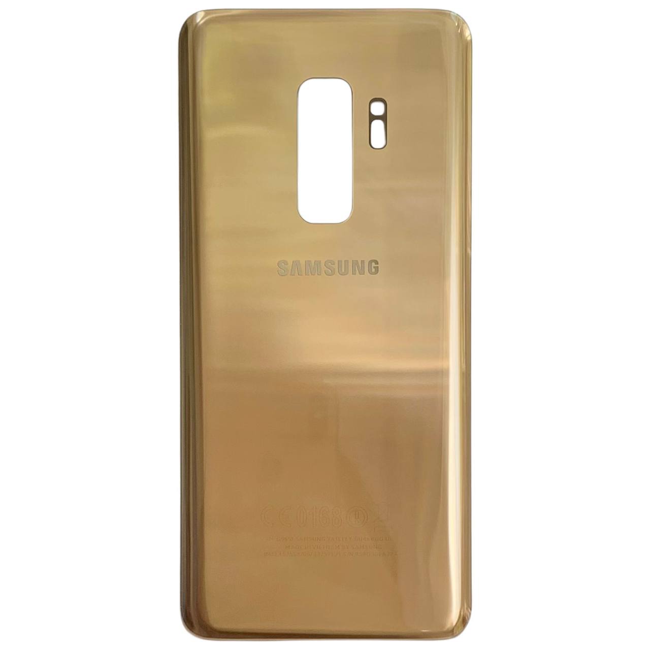 Задня кришка Samsung G965 Galaxy S9 Plus gold (без скла камери)