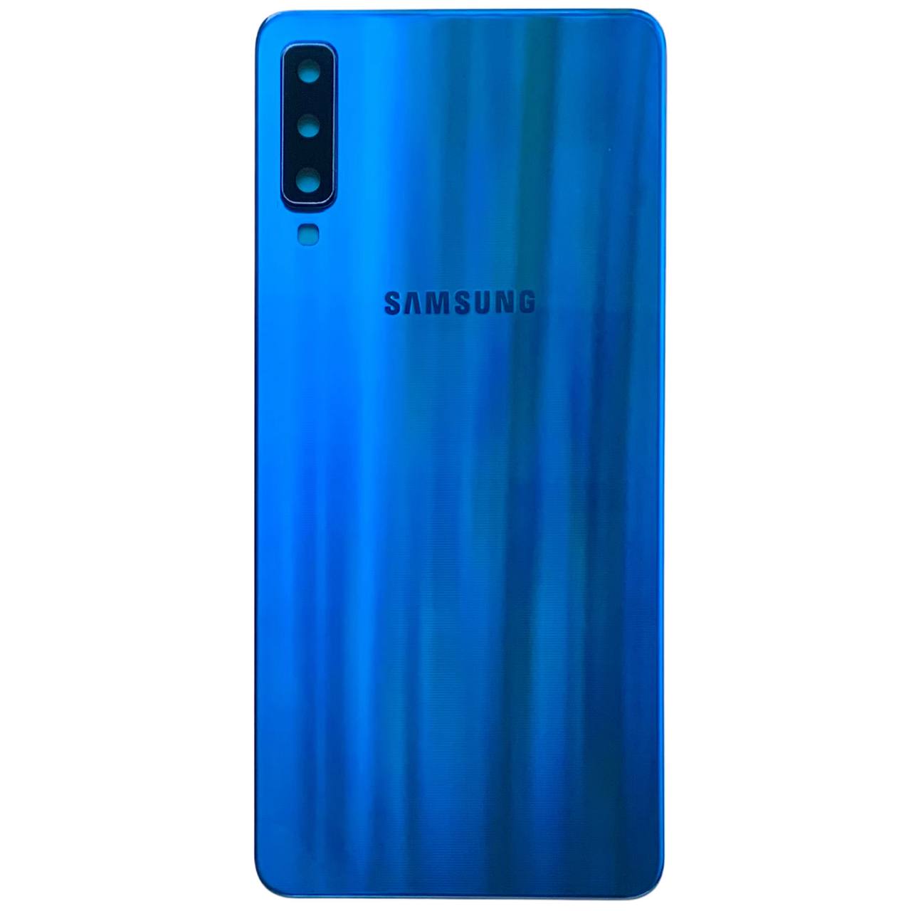 Задняя крышка Samsung A750 Galaxy A7 2018 blue (со стеклом камеры)