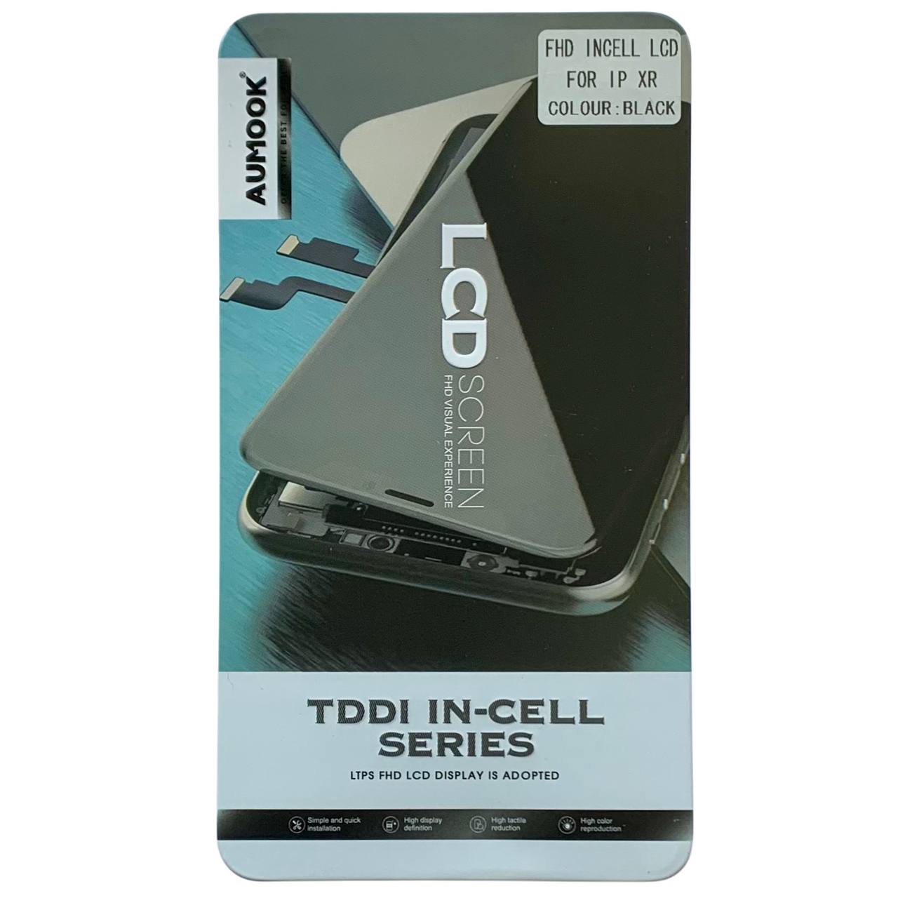Дисплей iPhone Xr black, с рамкой, AUMOOK FHD INCELL