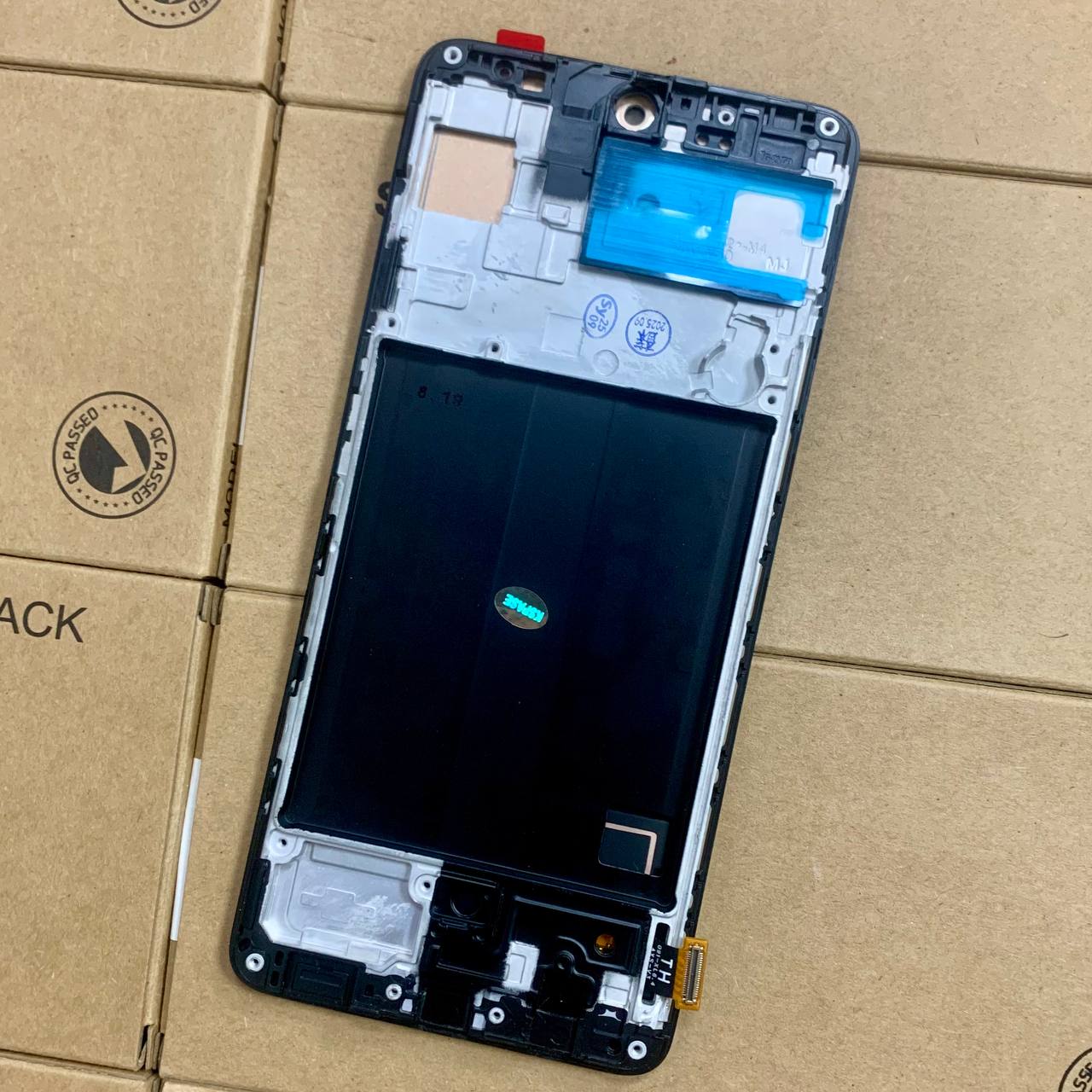 Дисплей Samsung A515 Galaxy A51 black, з рамкою, INCELL