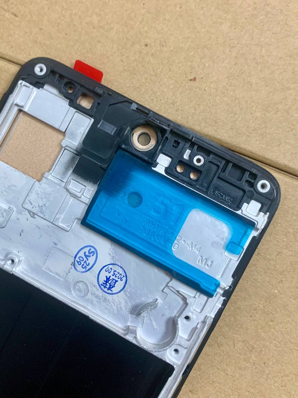 Дисплей Samsung A515 Galaxy A51 black, з рамкою, INCELL