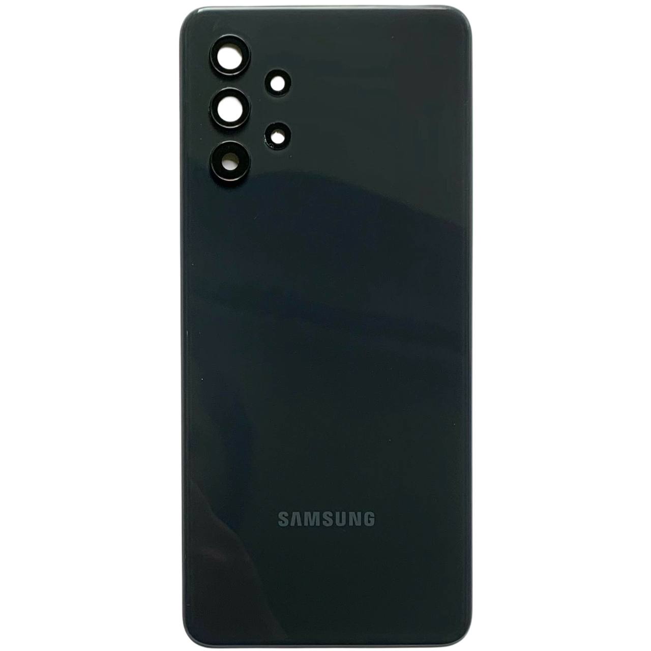 Задняя крышка Samsung A325 Galaxy A32 2021 black (со стеклом камеры)