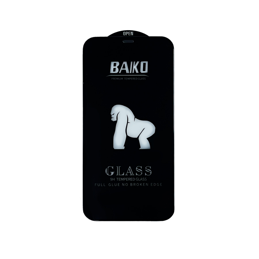 Захисне скло 9H BAIKO iPhone 12 | iPhone 12 Pro black з сіткою на динаміку (без упаковки)