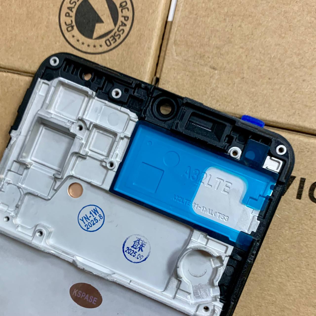 Дисплей Samsung A325 Galaxy A32 2021 black, з рамкою, OLED