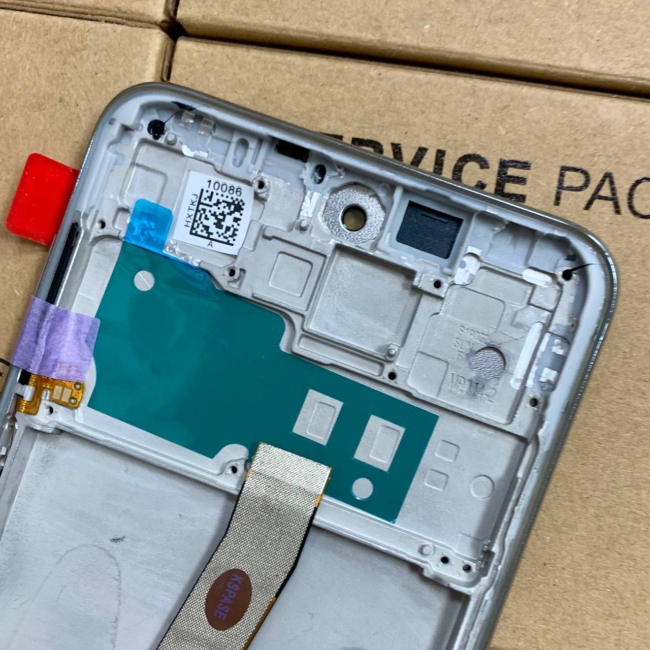 Дисплей Xiaomi Redmi Note 9S | Note 9 Pro | Note 9 Pro Max silver, с рамкой, Original (PRC)