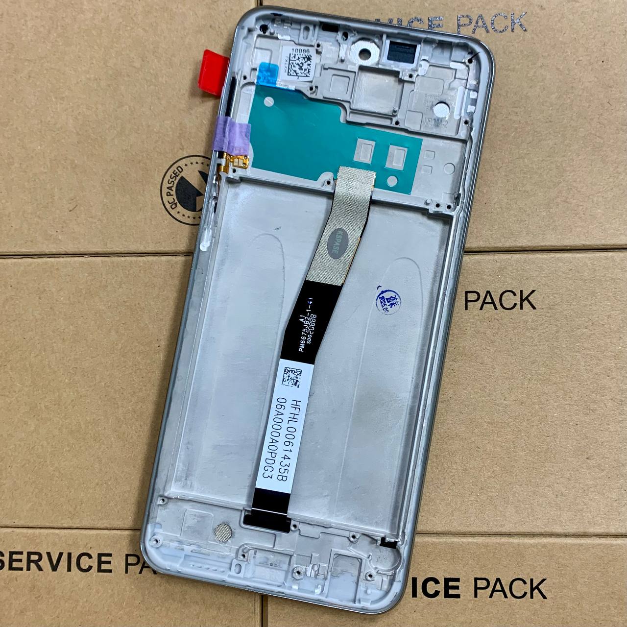 Дисплей Xiaomi Redmi Note 9S | Note 9 Pro | Note 9 Pro Max silver, с рамкой, Original (PRC)