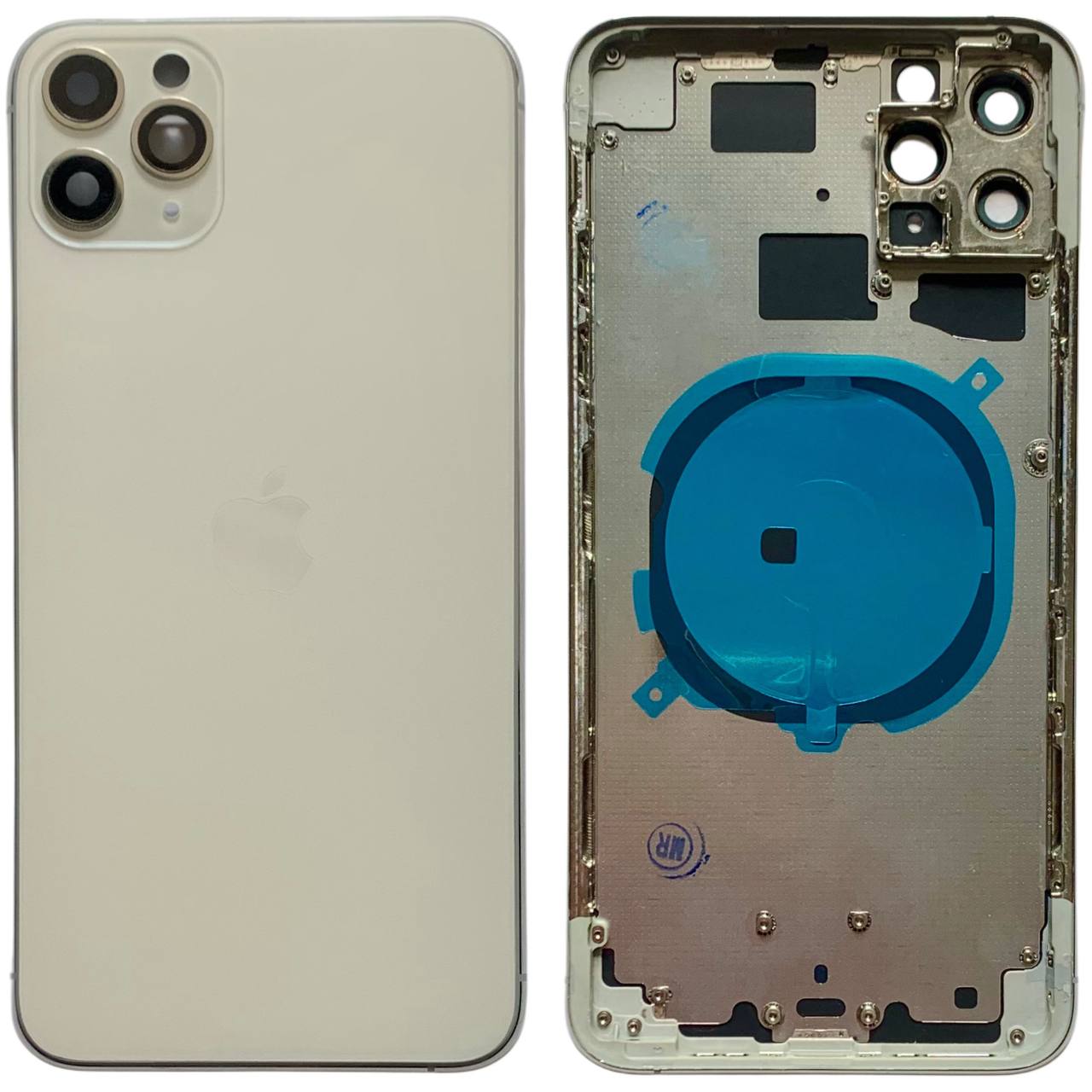 Корпус iPhone 11 Pro Max white ver. USA, High Quiality (крышка НЕ цельнолитая)