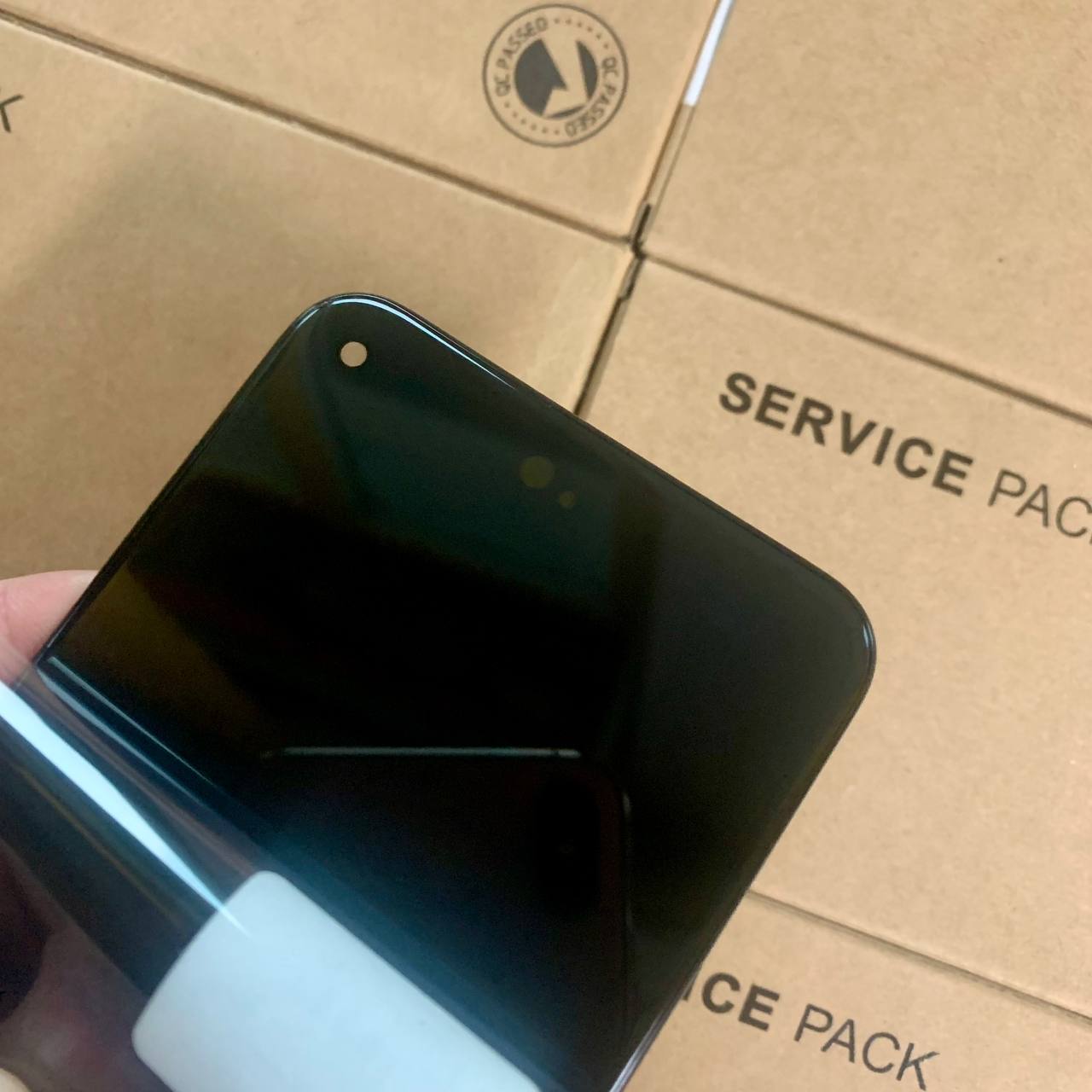 Дисплей Google Pixel 5 black, з рамкою, Original (REF)