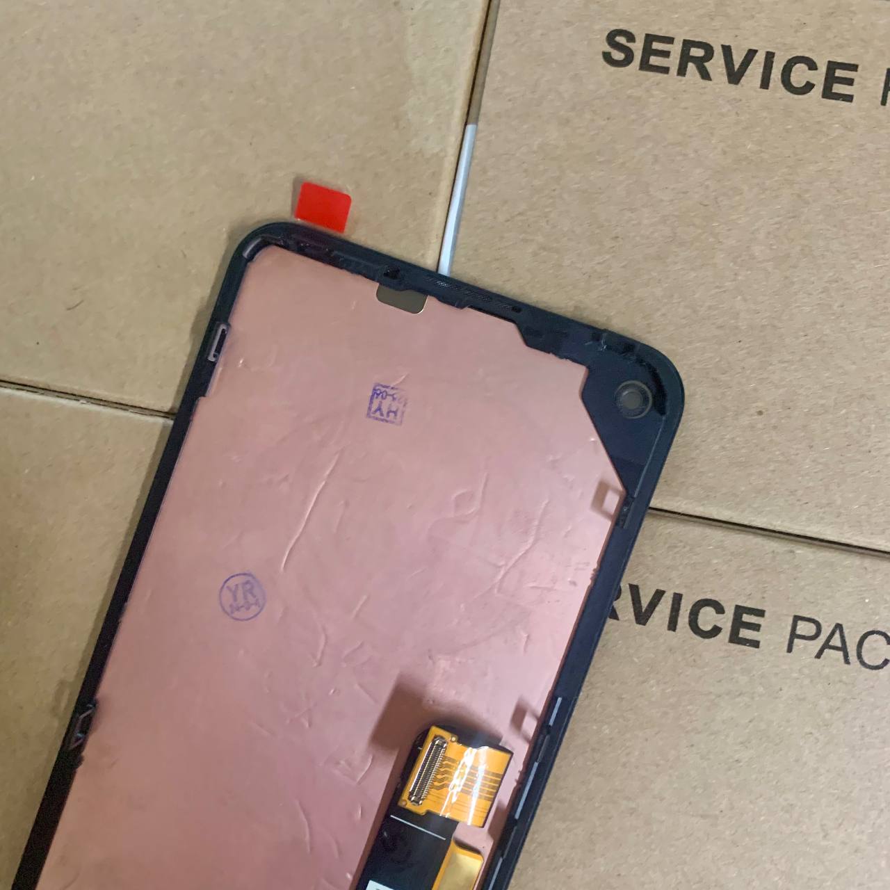 Дисплей Google Pixel 5A black, з рамкою, Original (REF)