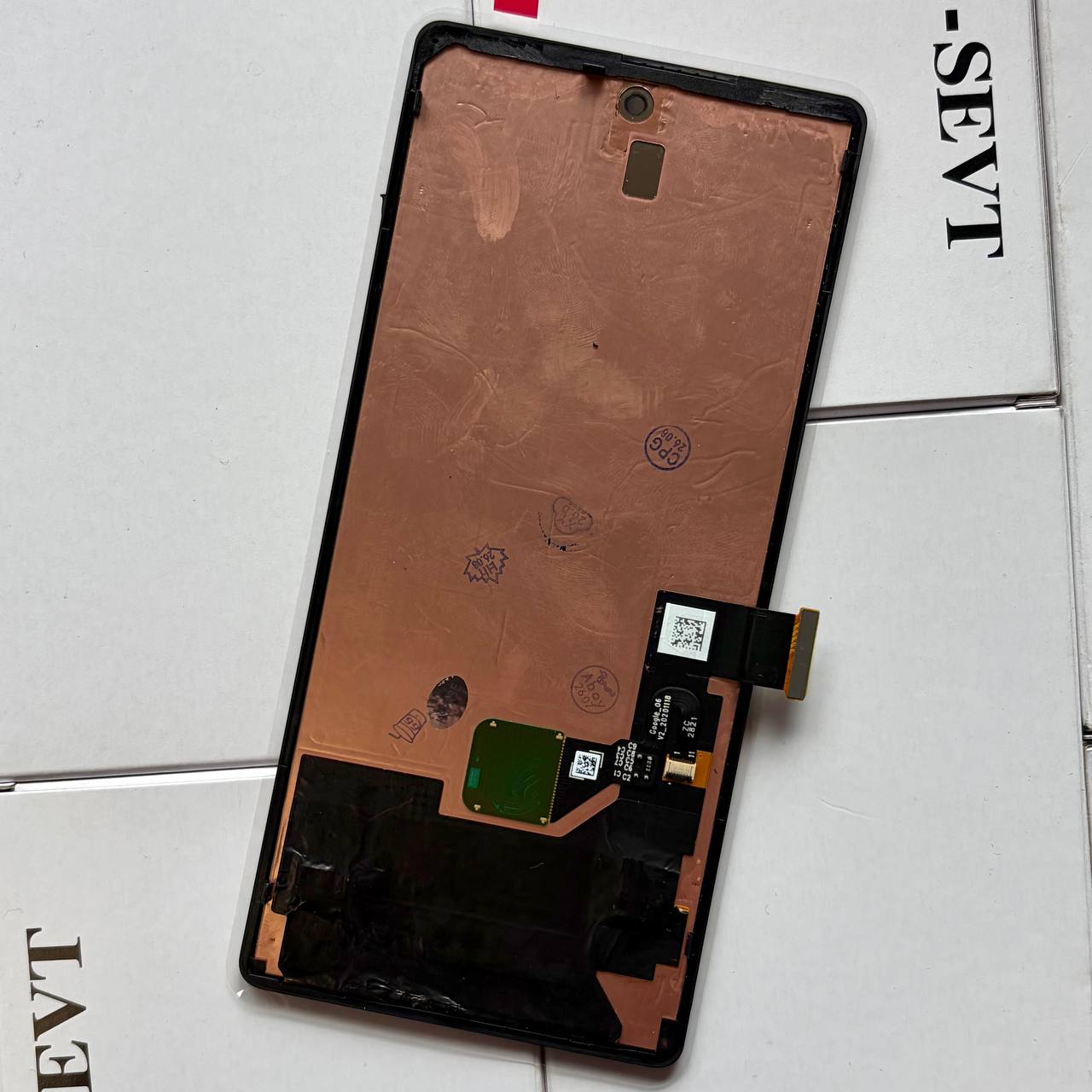 Дисплей Google Pixel 6 black, з рамкою, Original (переклеєне скло)