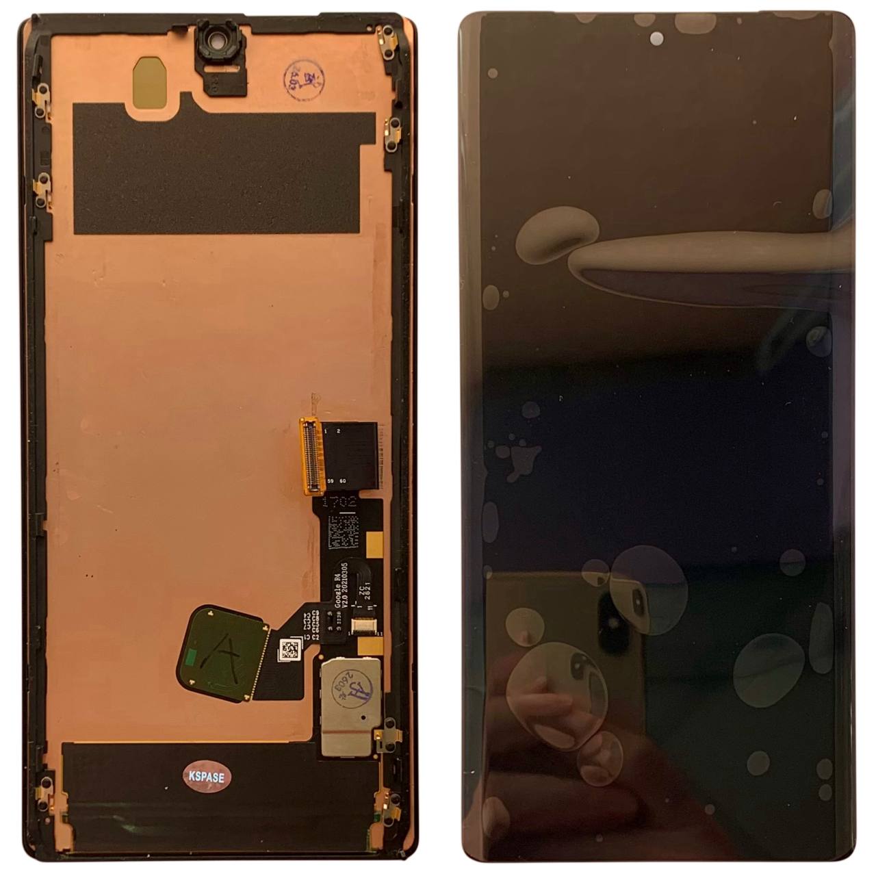 Дисплей Google Pixel 6A black, без рамки, Original (REF)