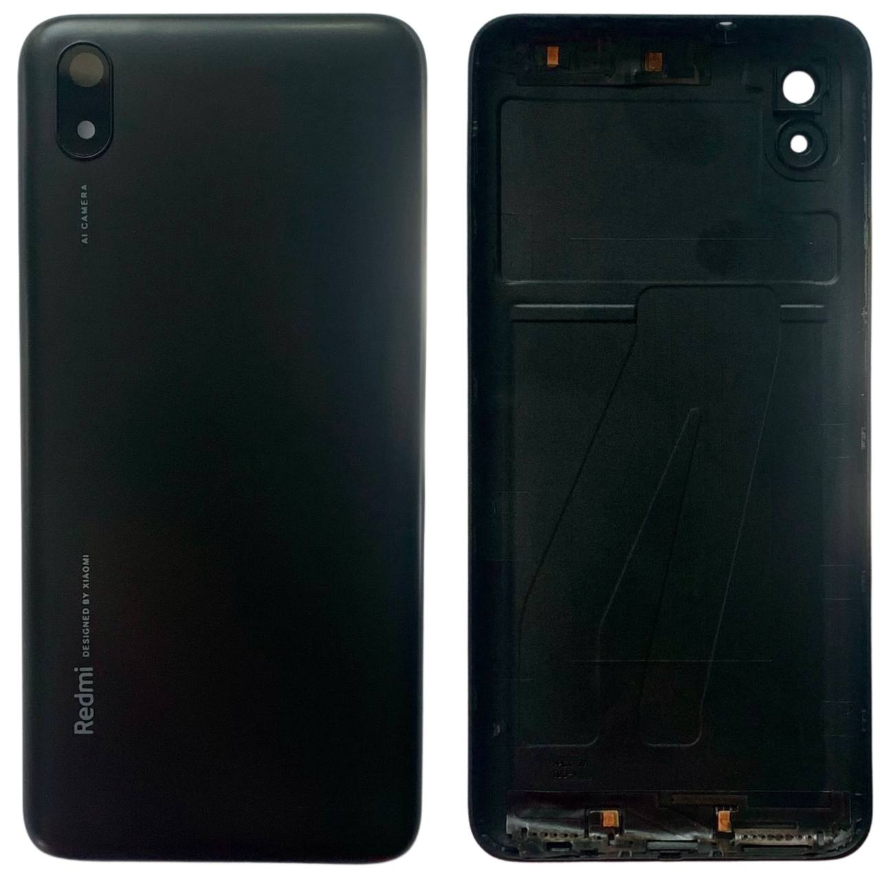 Задняя крышка Xiaomi Redmi 7A black (со стеклом камеры)