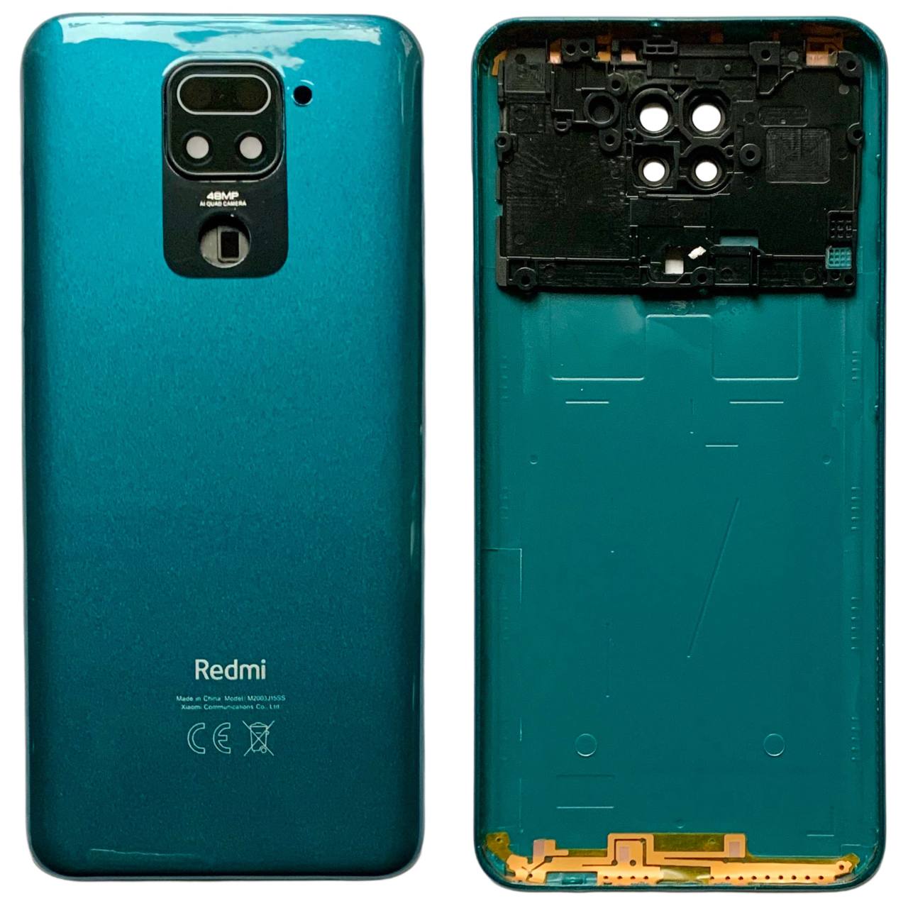 Задня кришка Xiaomi Redmi Note 9 green (зі склом камери)