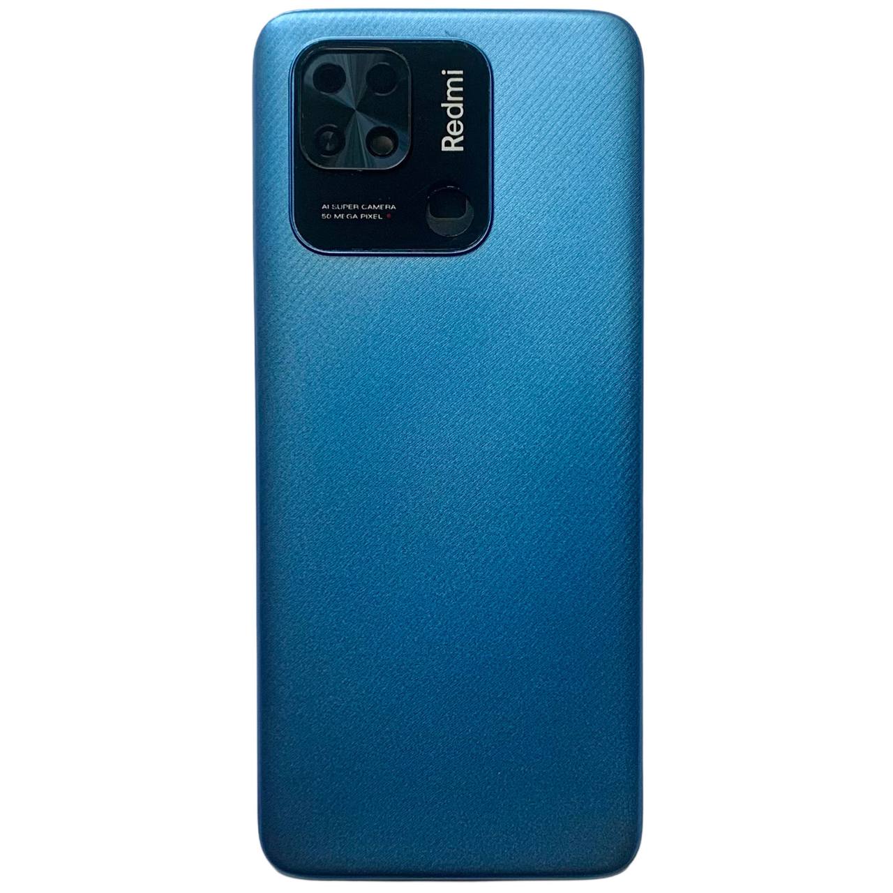 Задня кришка Xiaomi Redmi 10C blue (зі склом камери)