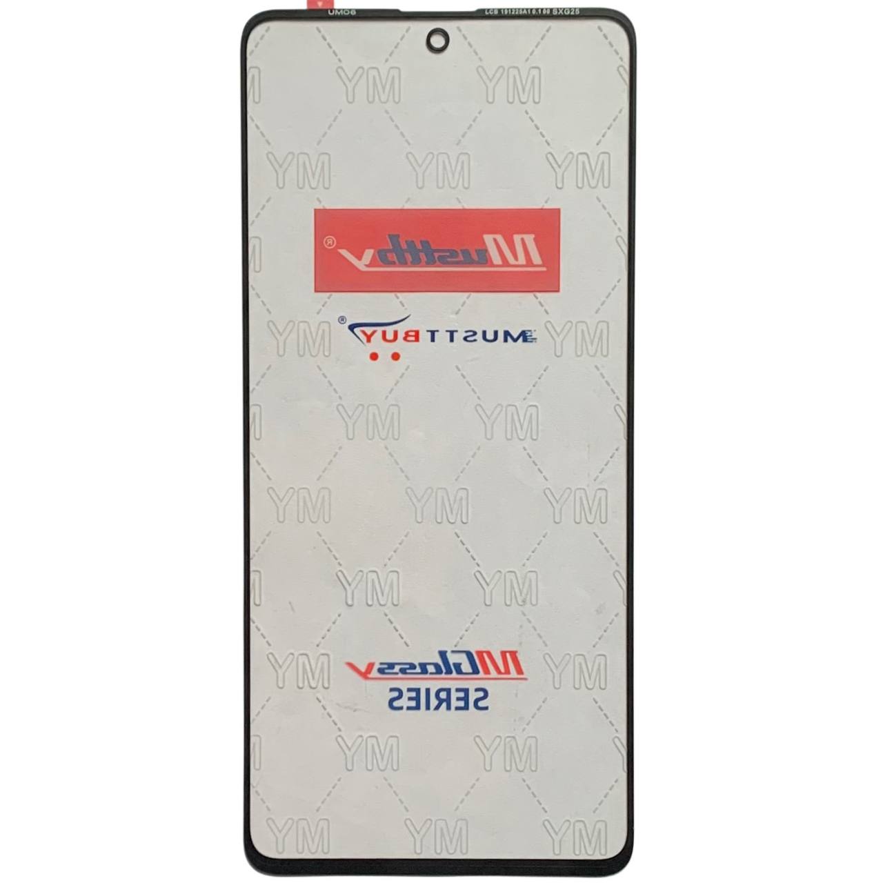 Стекло дисплея Samsung A715 | A716 | M515 | M625 | N770 black, с OCA пленкой (Musttby)