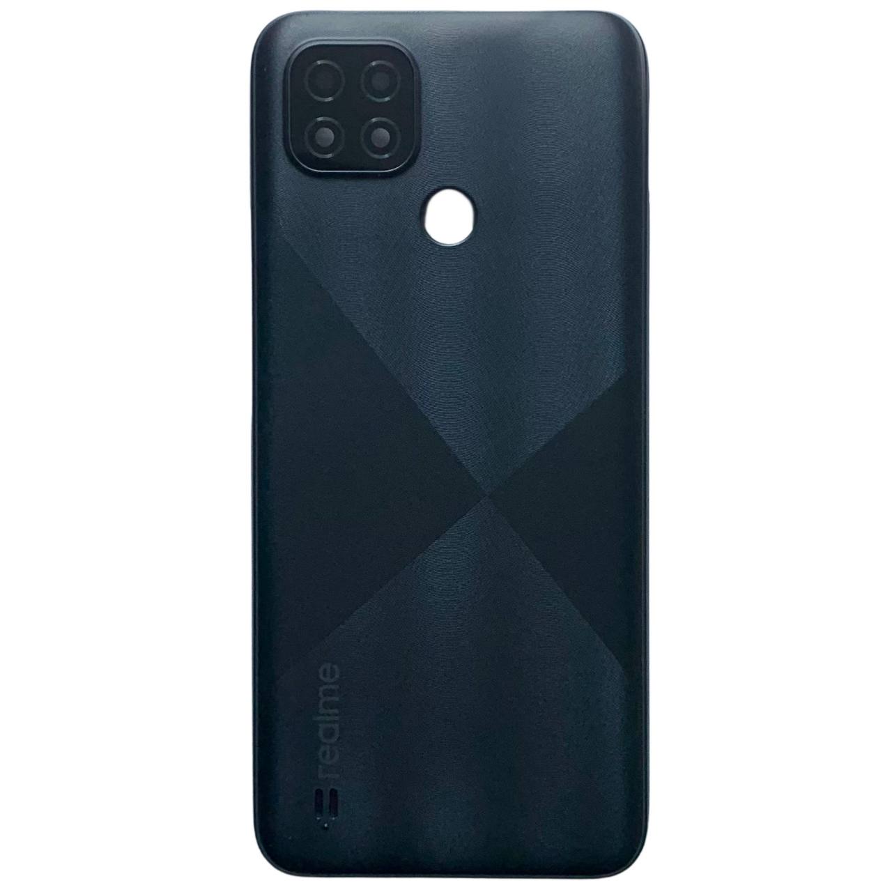 Задня кришка Realme C21 black (зі склом камери)