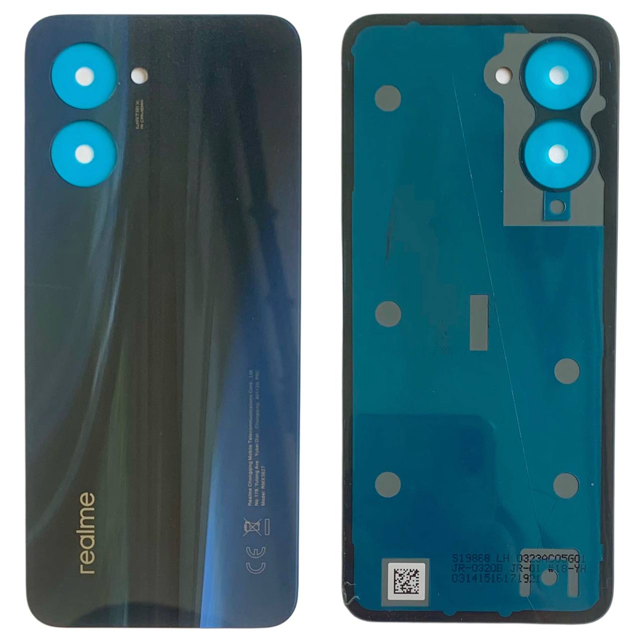 Задня кришка Realme C33 4G black (без скла камери)