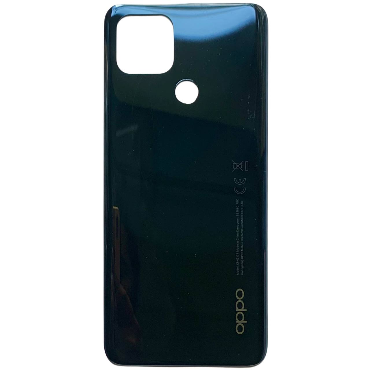 Задня кришка OPPO A15 | OPPO A15S | OPPO A35 black (без скла камери)