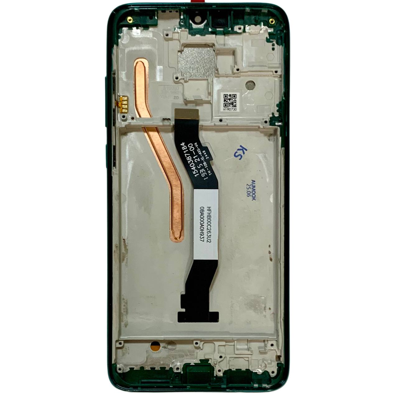 Дисплей Xiaomi Redmi Note 8 Pro green, з рамкою, Original (PRC)