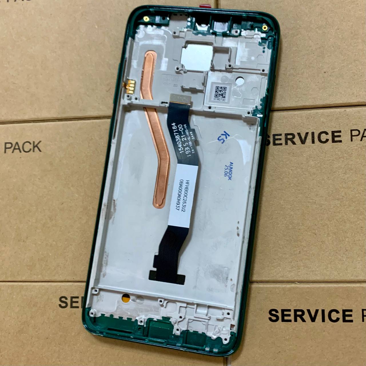 Дисплей Xiaomi Redmi Note 8 Pro green, з рамкою, Original (PRC)