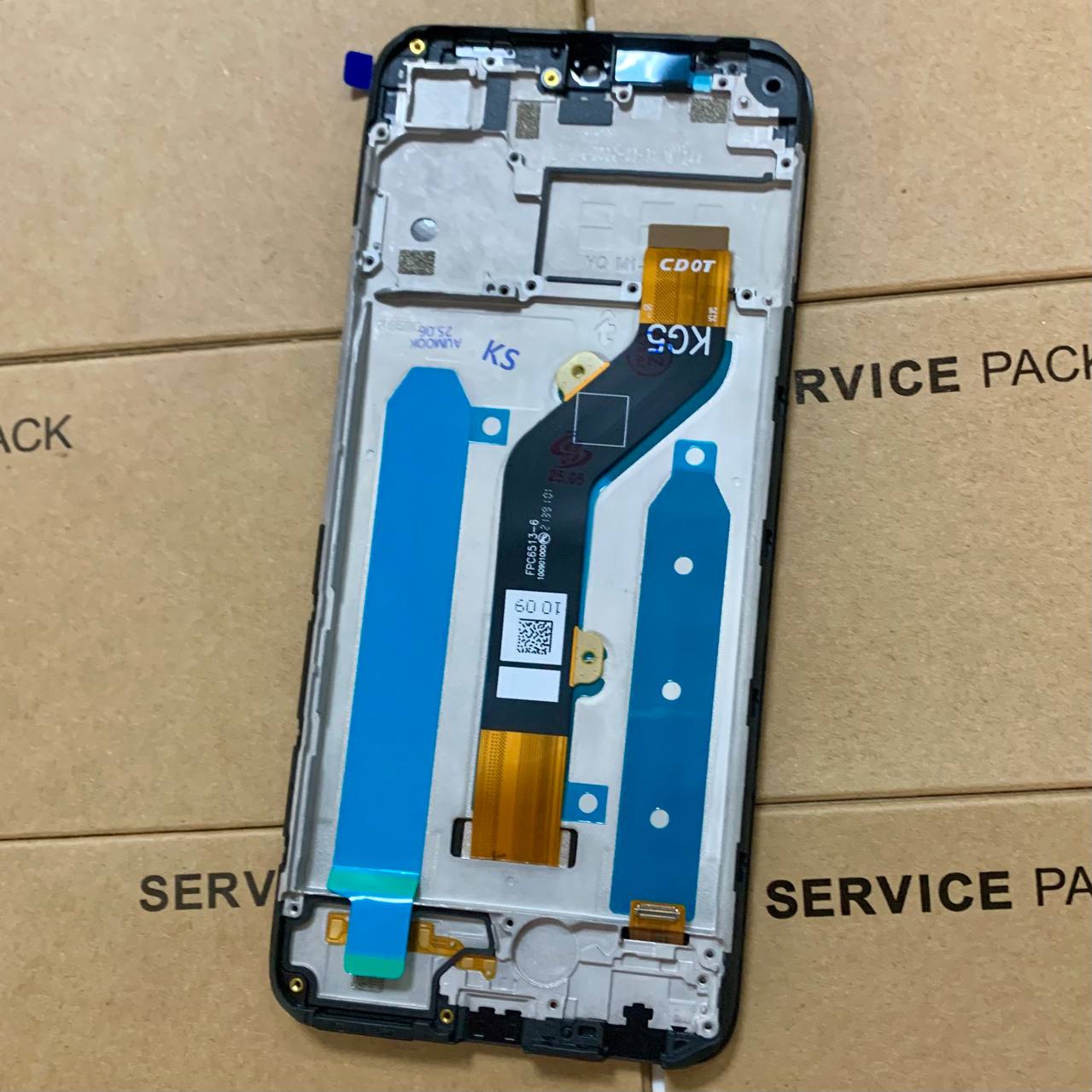 Дисплей Infinix Smart 6 black, с рамкой, Original (PRC)