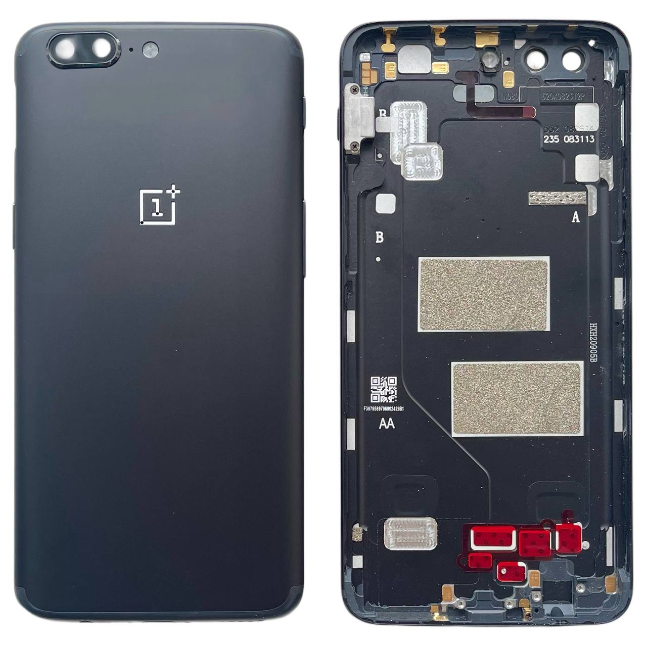 Задняя крышка OnePlus 5 black (со стеклом камеры)