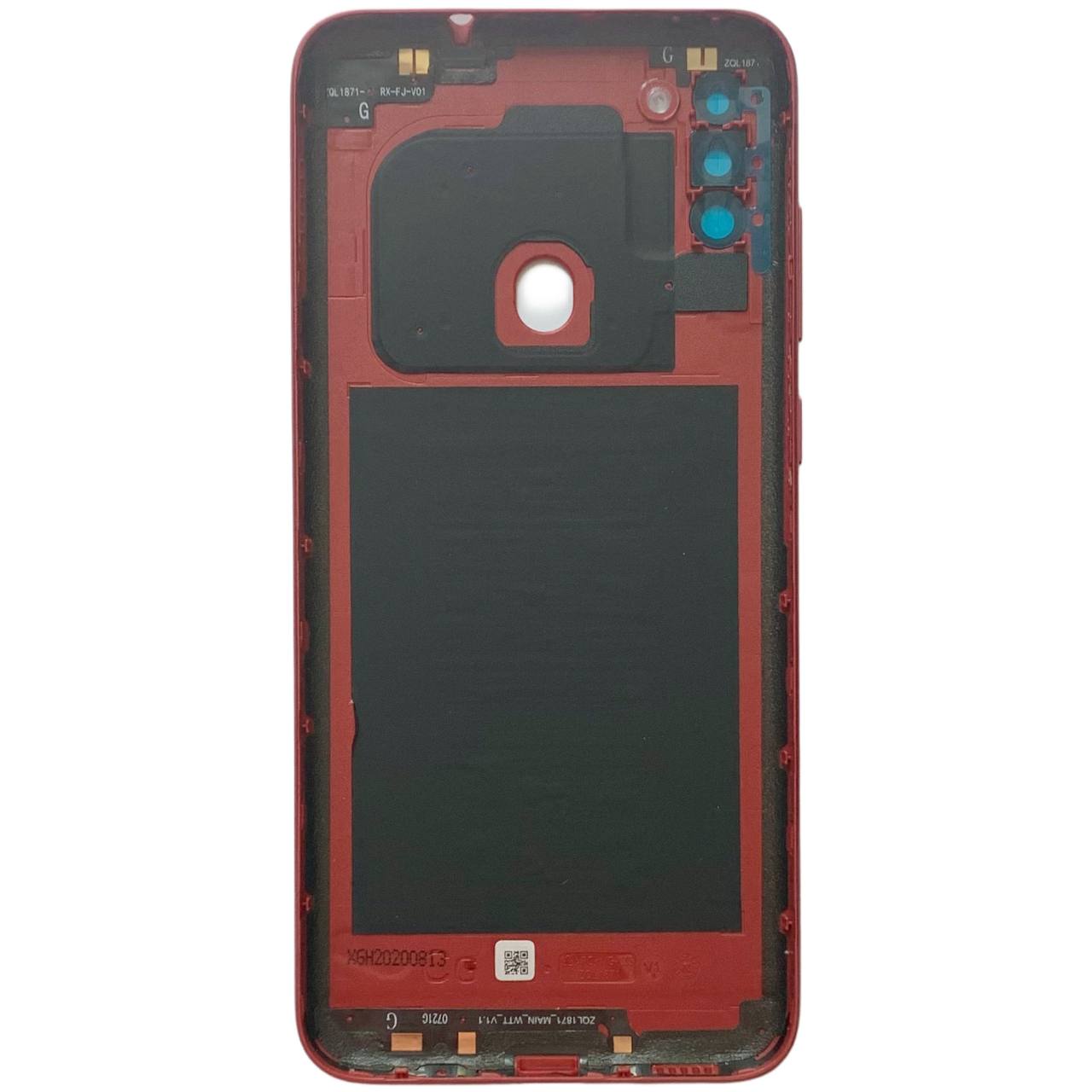 Задня кришка Samsung A115 | M115 Galaxy A11 | M11 2020 red (зі склом камери)