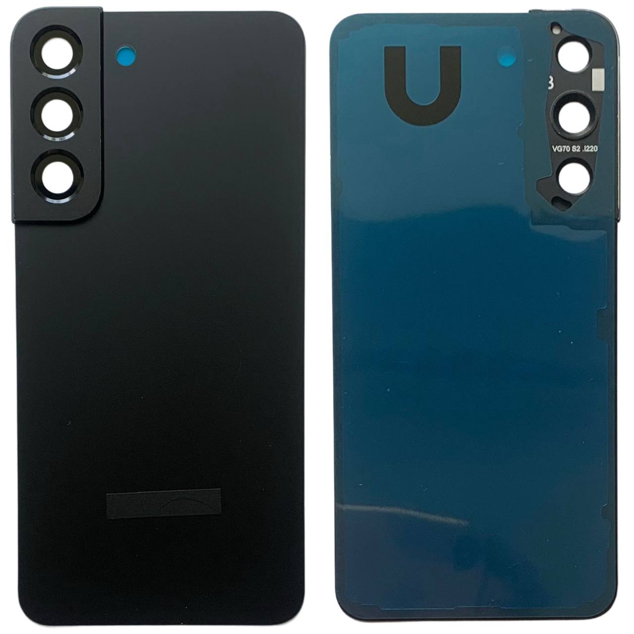 Задняя крышка Samsung S901 Galaxy S22 5G black (со стеклом камеры)