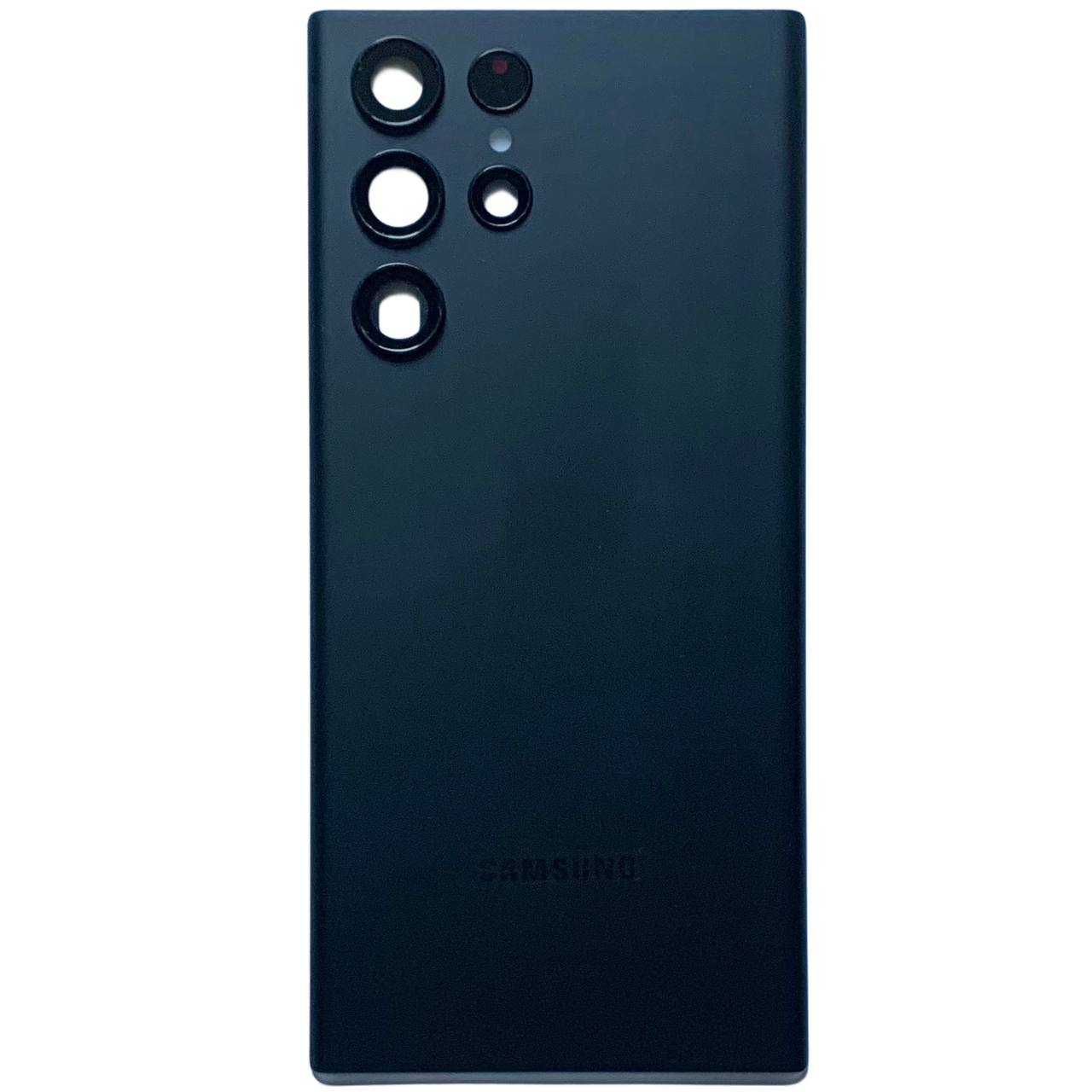 Задняя крышка Samsung S908 Galaxy S22 Ultra 5G black (со стеклом камеры)