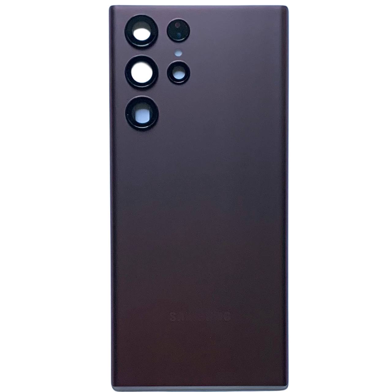 Задня кришка Samsung S908 Galaxy S22 Ultra 5G burgundy (зі склом камери)