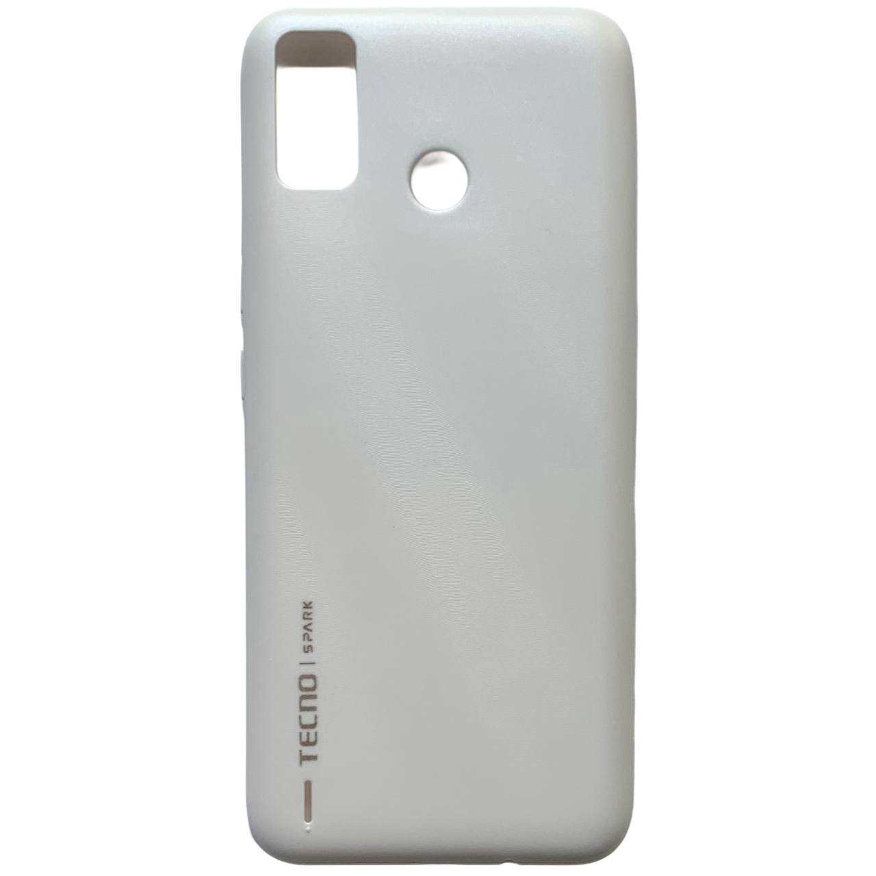 Задняя крышка Tecno Spark 6 Go white (без стекла камеры)