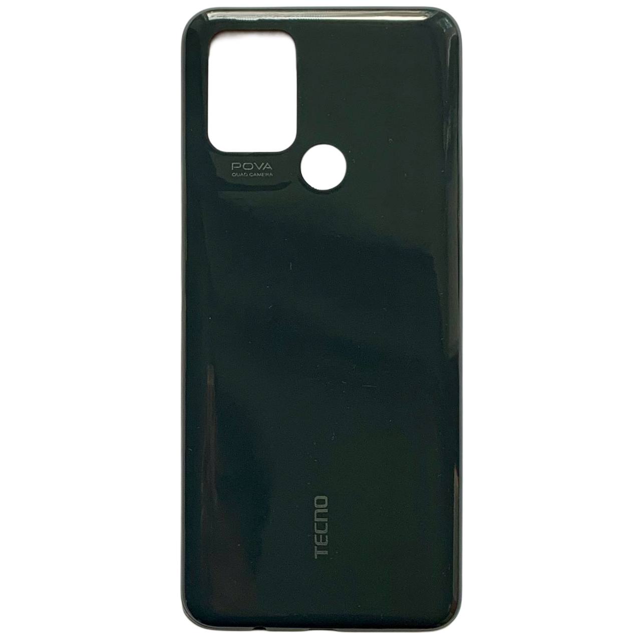 Задняя крышка Tecno Pova black (без стекла камеры)