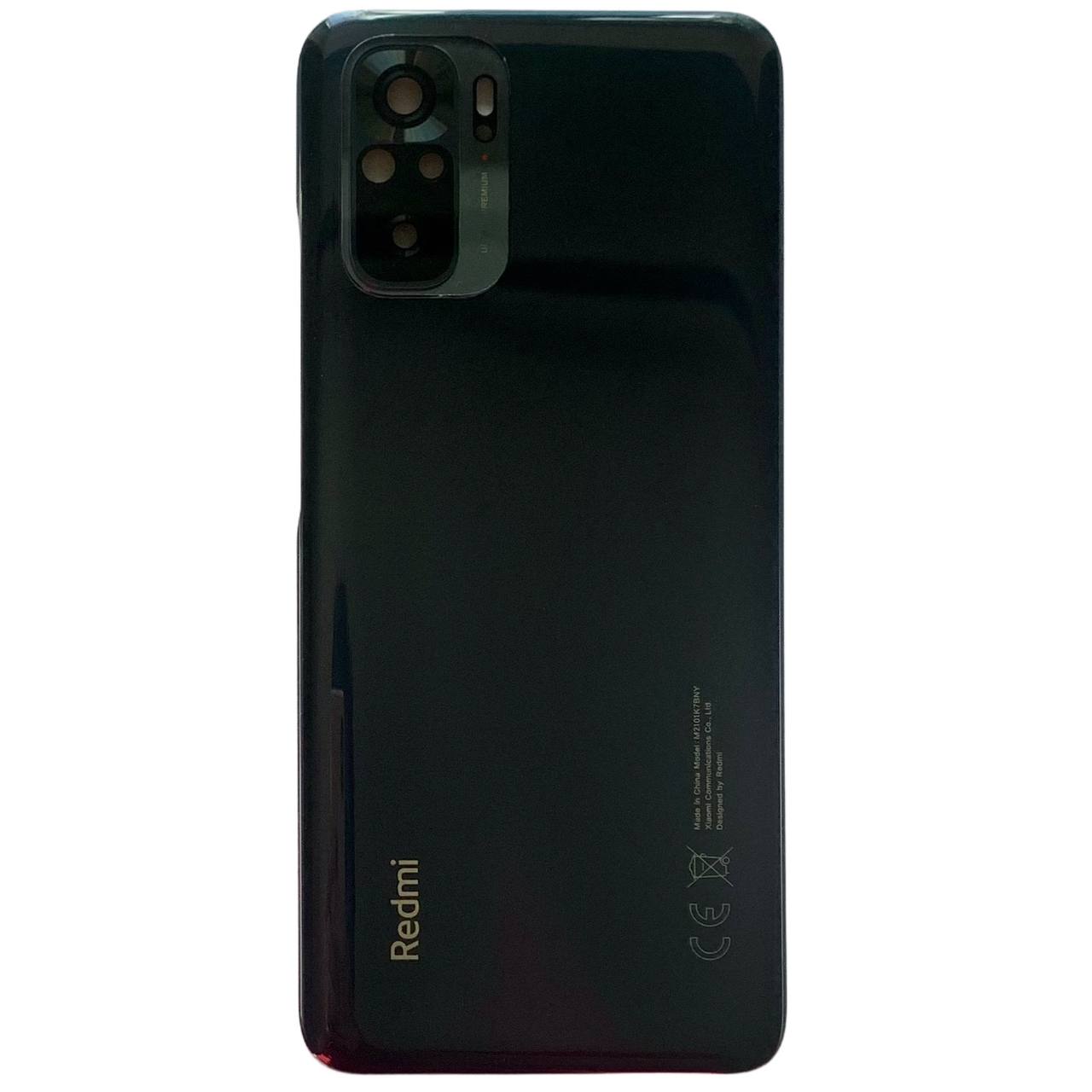 Задня кришка Xiaomi Redmi Note 10 4G gray (з склом камери)