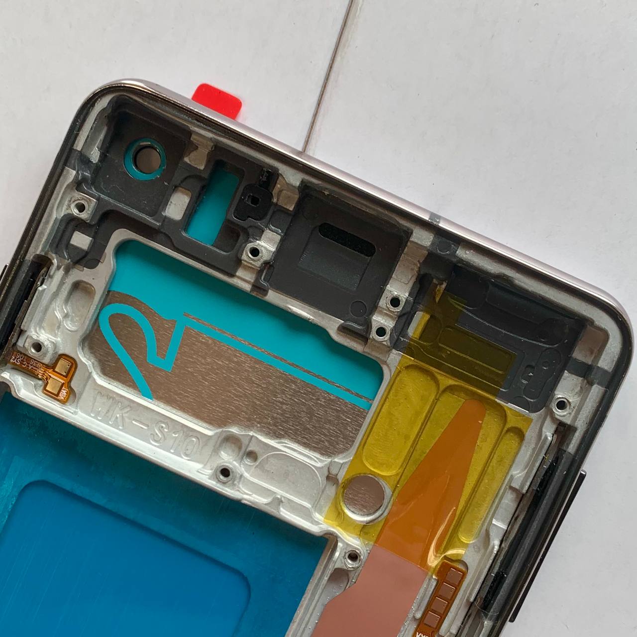 Дисплей Samsung G973 Galaxy S10 black, з рамкою, IPS (Краї дисплею не заокруглені)