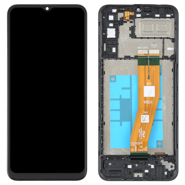 Дисплей Samsung A042 Galaxy A04e 2022 black, з рамкою, INCELL
