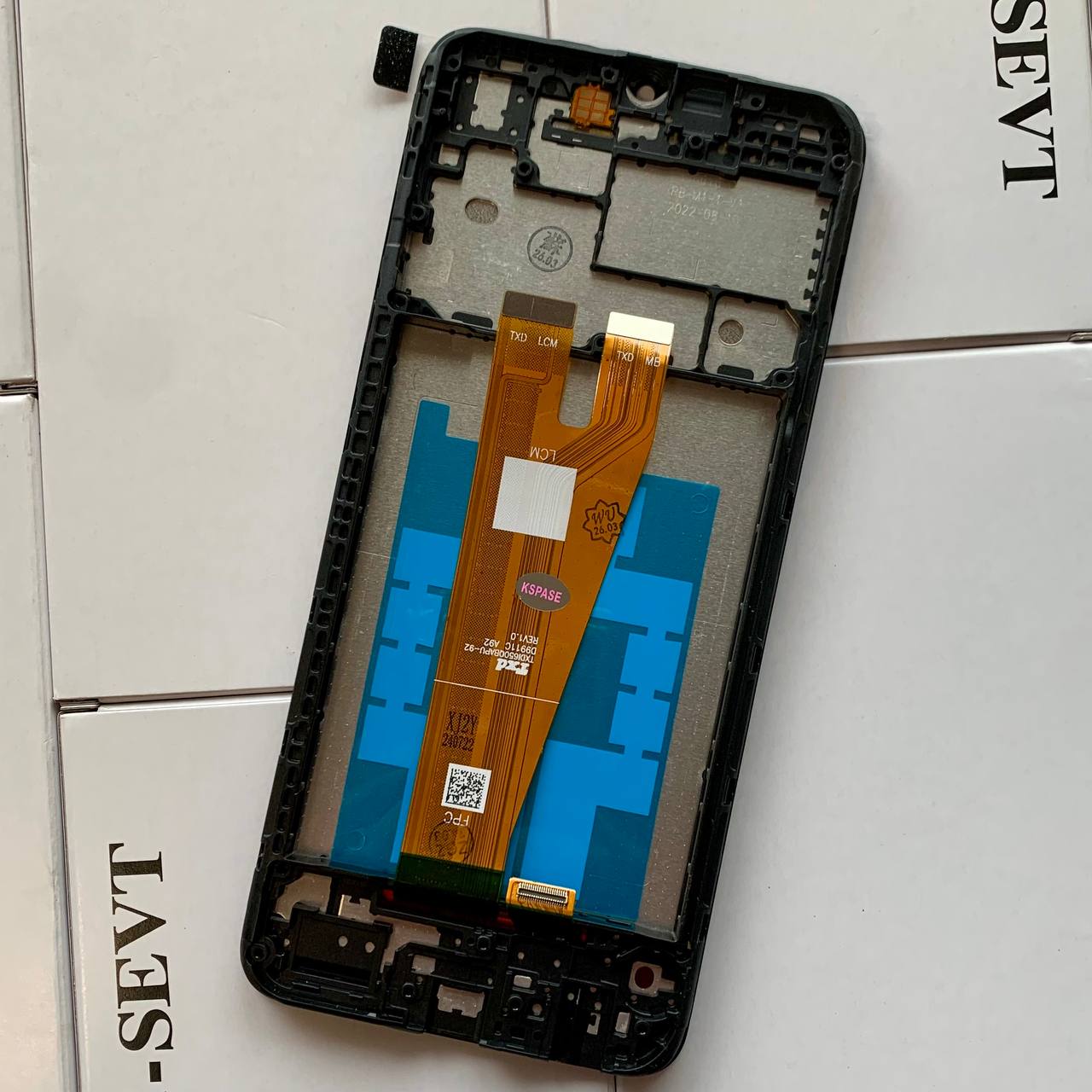 Дисплей Samsung A045 Galaxy A04 2022 black, з рамкою, INCELL