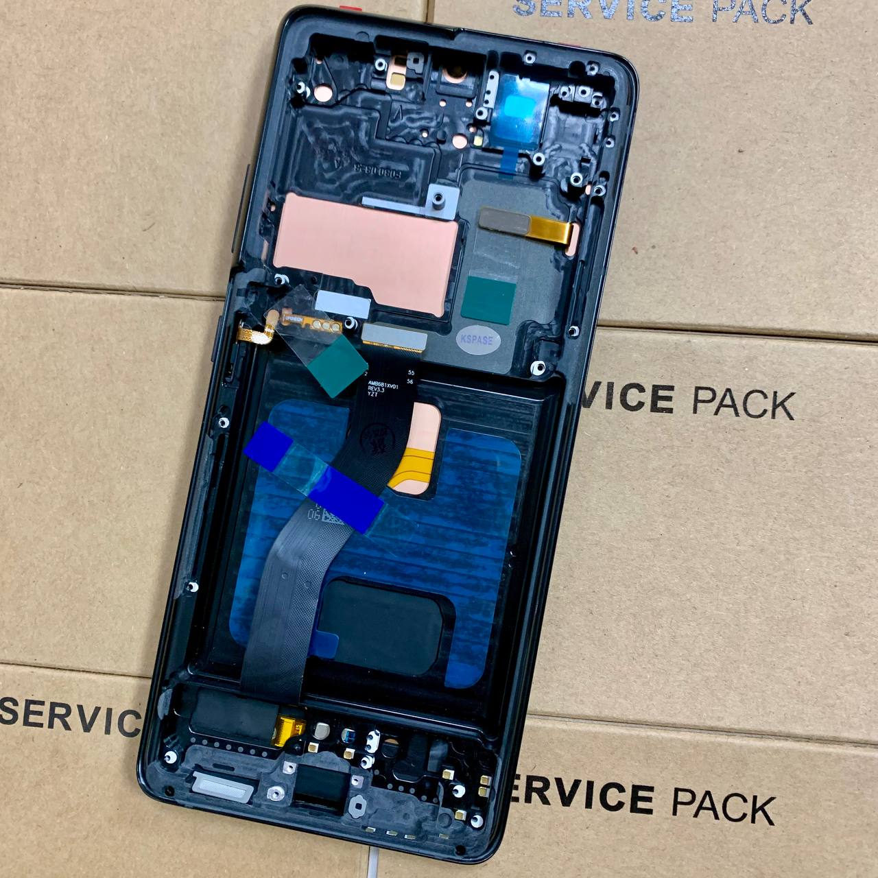 Дисплей Samsung G998B Galaxy S21 Ultra black, з рамкою, OLED